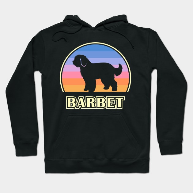 Barbet Vintage Sunset Dog Hoodie by millersye